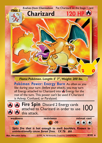 Charizard 4/102 — 30th Celebration Classic Collection