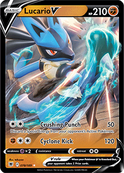 Lucario V from Astral Radiance - Pokemon Card