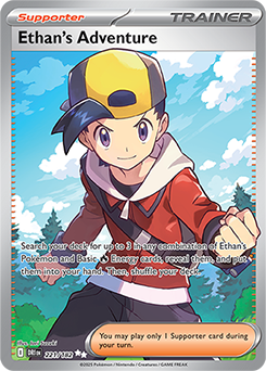 Ethan's Adventure from Destined Rivals - Pokemon Card