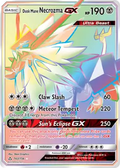 Dusk Mane Necrozma GX Secret from Ultra Prism - Pokemon Card