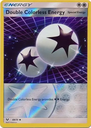 Double Colorless Energy Reverse Holo #69 | Shining Legends | CardGrader