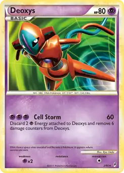 Deoxys Reverse Holo - Call of Legends