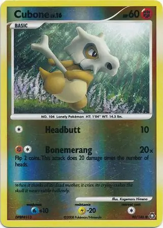Cubone Reverse Holo #90 | Legends Awakened | CardGrader