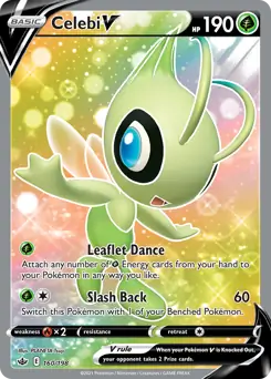 Celebi V Full Art from Chilling Reign - Pokemon Card