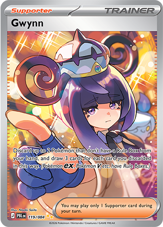 Gwynn 119/084 — Pitch Black Pokémon card