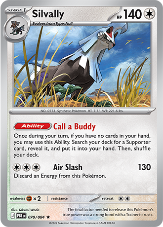 Silvally 070/084 — Pitch Black Pokémon card