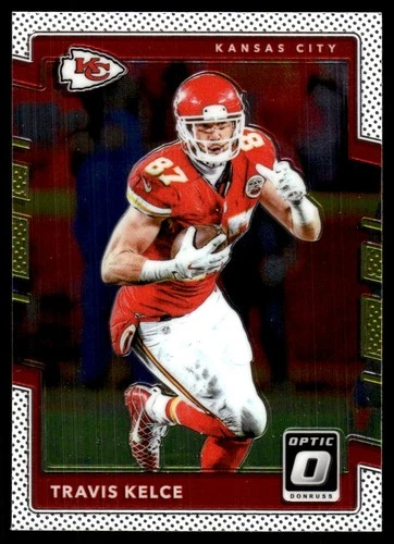 Travis Kelce #65 2017 Panini Donruss Optic card