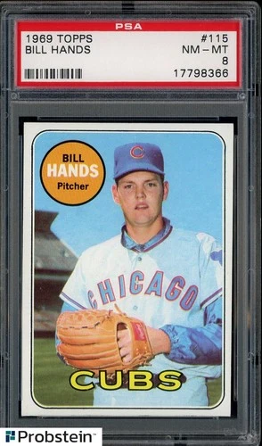 Bill Hands #115 1969 Topps card