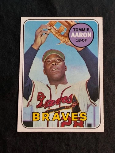 Tommie Aaron #128 1969 Topps card