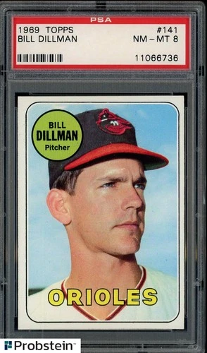 Bill Dillman #141 1969 Topps card