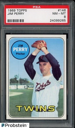 Jim Perry #146 1969 Topps card
