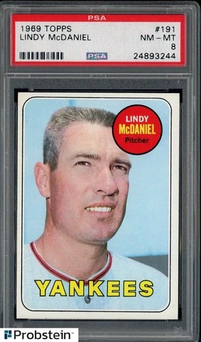 Lindy McDaniel #191 1969 Topps card
