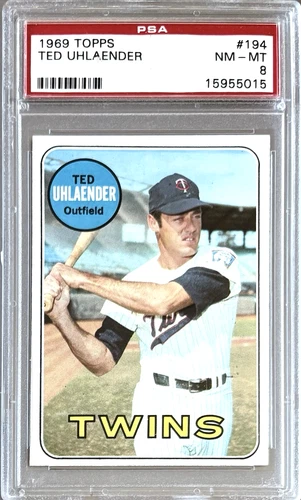 Ted Uhlaender #194 1969 Topps card