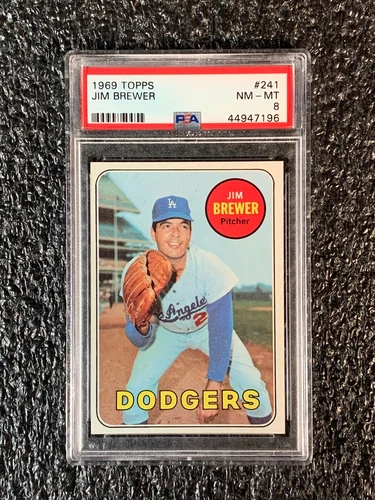 Jim Brewer #241 1969 Topps card