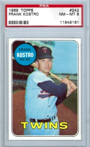 Frank Kostro #242 1969 Topps card