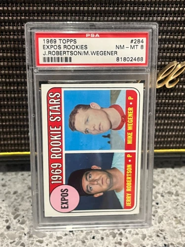 Expos 1969 Rookie Stars (Jerry Robertson / Mike Wegener) #284 1969 Topps card
