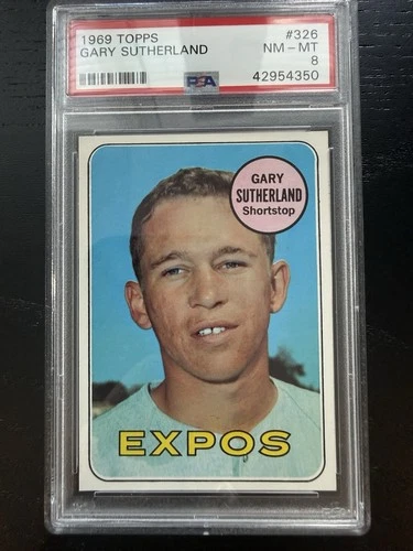 Gary Sutherland #326 1969 Topps card