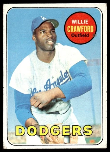 Willie Crawford #327 1969 Topps card