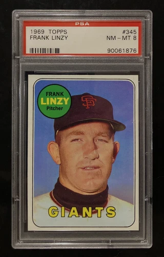 Frank Linzy #345 1969 Topps card