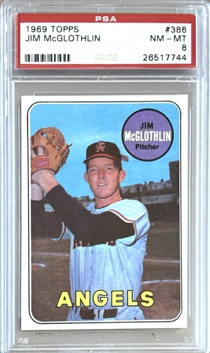 Jim McGlothlin #386 1969 Topps card