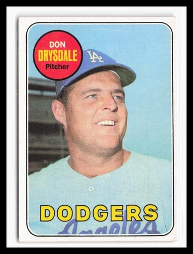 Don Drysdale #400 1969 Topps card