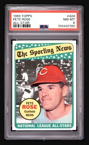 Pete Rose #424 1969 Topps card