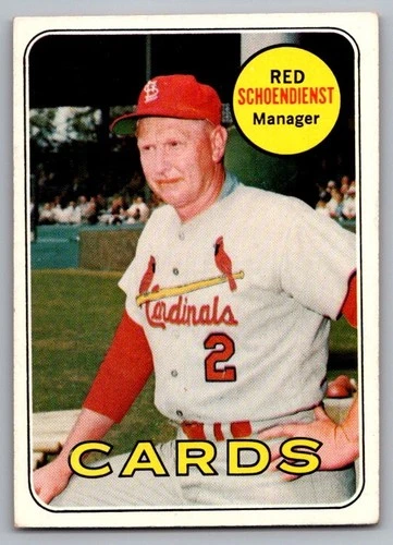 Red Schoendienst #462 1969 Topps card
