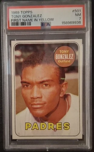 Tony Gonzalez #501 1969 Topps card