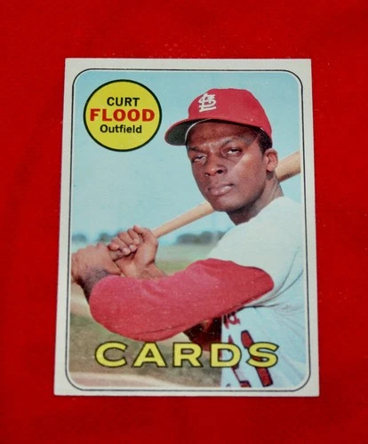 Curt Flood #540 1969 Topps card