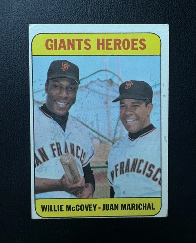 Giants Heroes (Willie McCovey / Juan Marichal) #572 1969 Topps card
