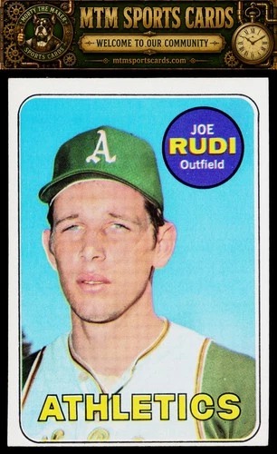 Joe Rudi #587 1969 Topps card