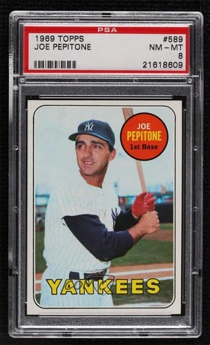 Joe Pepitone #589 1969 Topps card