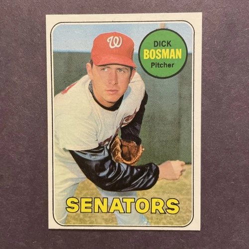 Dick Bosman #607 1969 Topps card