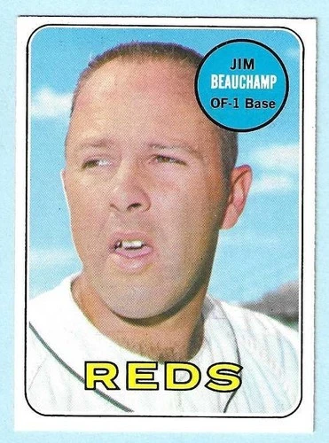 Jim Beauchamp #613 1969 Topps card