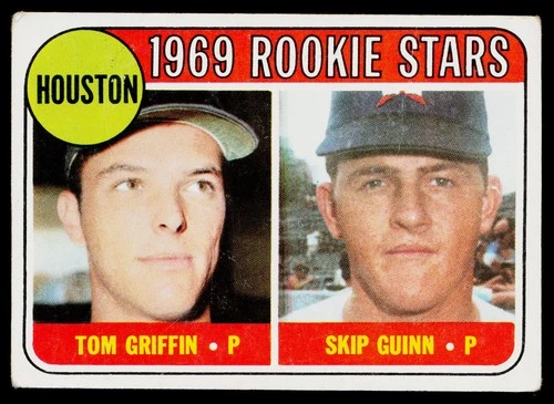 Houston 1969 Rookie Stars (Tom Griffin / Skip Guinn) #614 1969 Topps card
