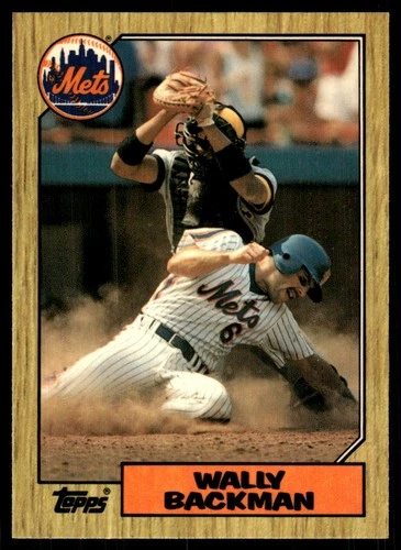 Wally Backman #48 1987 Topps card