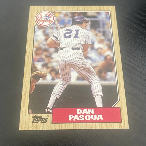 Dan Pasqua #74 1987 Topps card