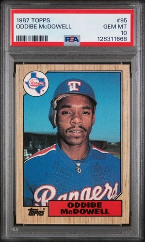 Oddibe McDowell #95 1987 Topps card