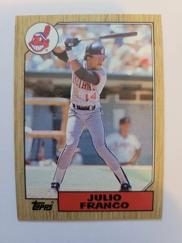 Julio Franco #160 1987 Topps card