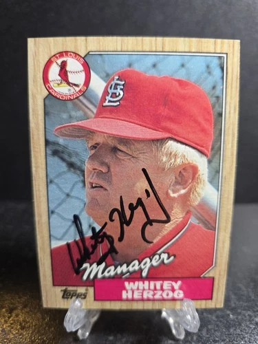 Whitey Herzog #243 1987 Topps card