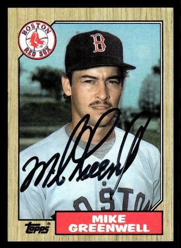 Mike Greenwell #259 1987 Topps card