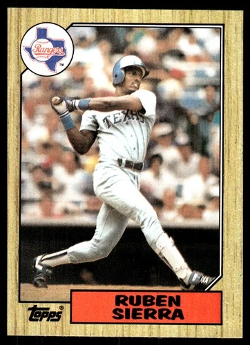 Ruben Sierra #261 1987 Topps card