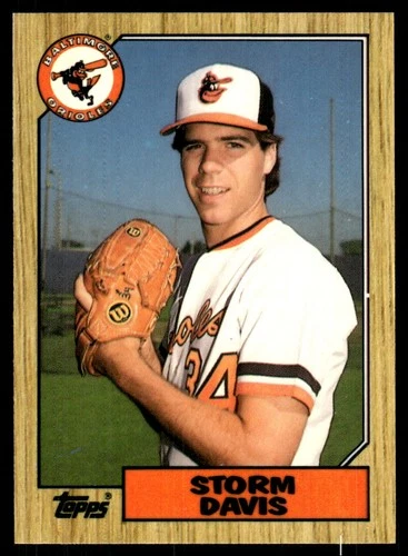 Storm Davis #349 1987 Topps card