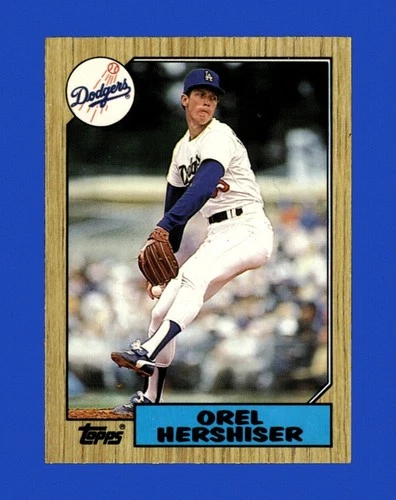 Orel Hershiser #385 1987 Topps card