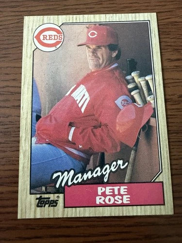 Pete Rose #393 1987 Topps card