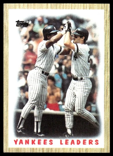 Yankees Leaders #406 1987 Topps card