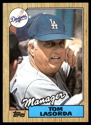 Tom Lasorda #493 1987 Topps card