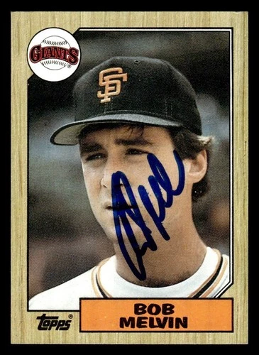 Bob Melvin #549 1987 Topps card