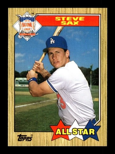 Steve Sax #596 1987 Topps card