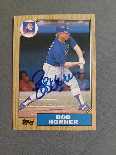 Bob Horner #660 1987 Topps card
